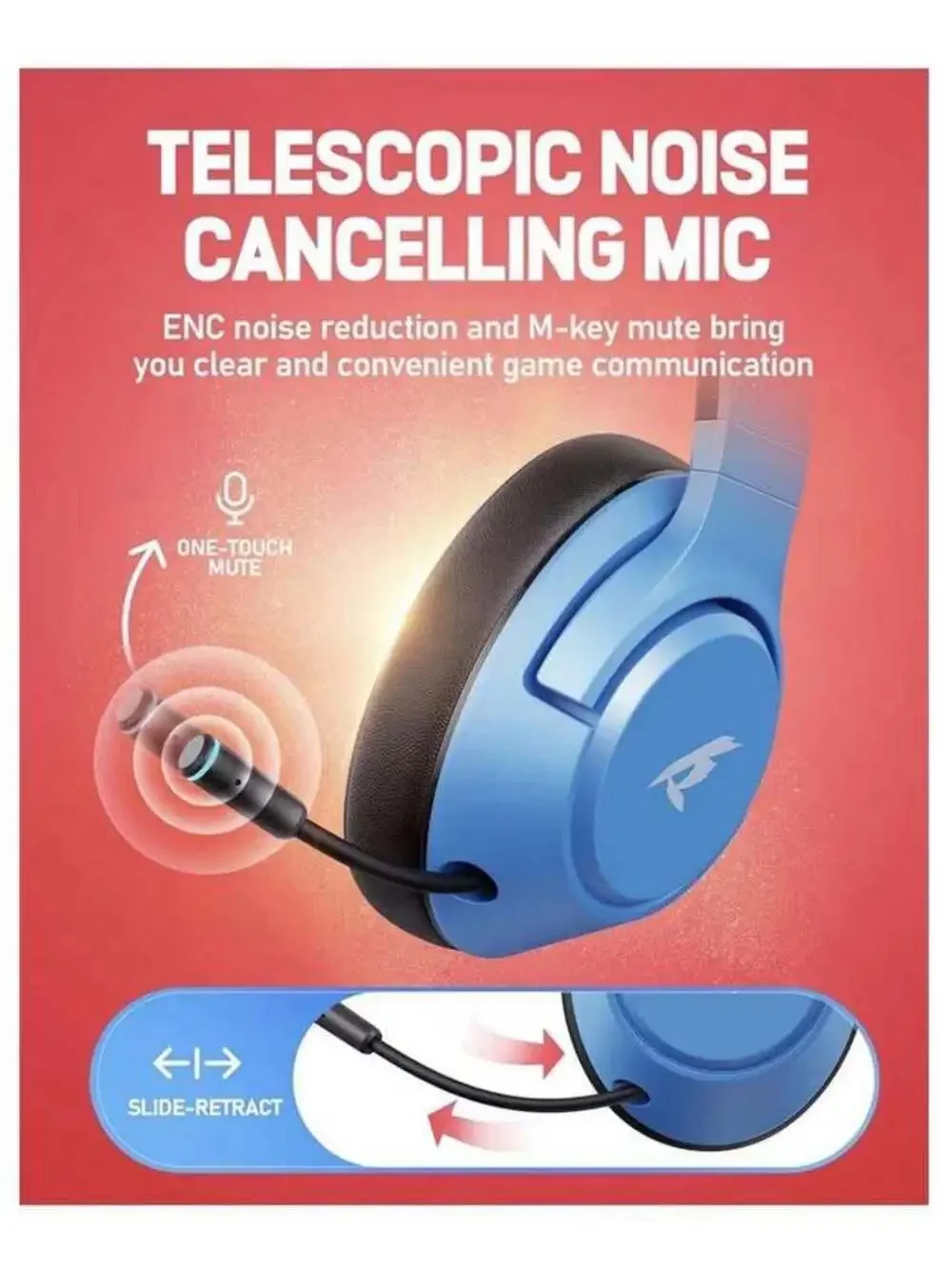 Wireless Gaming Headset for Switch, PS5, Laptop, PC, Etc - NIB